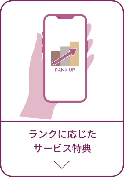 ランクに応じたサービス特典