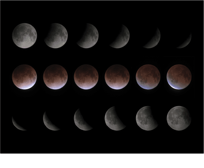 MIDNIGHT SHIBUYA LUNAR ECLIPSE 深夜の皆既月食観賞